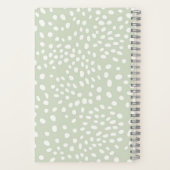 Sage Dotted Delight Notitieboek (Achterkant)