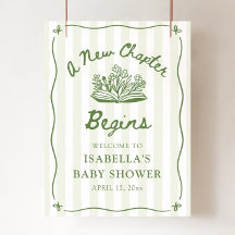 Sage Een Nieuw Hoofdstuk Begint Baby Shower Welkom
