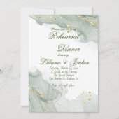 Sage EENVOUDIG SYLISH-repetitie Invitities in het Kaart (Voorkant)