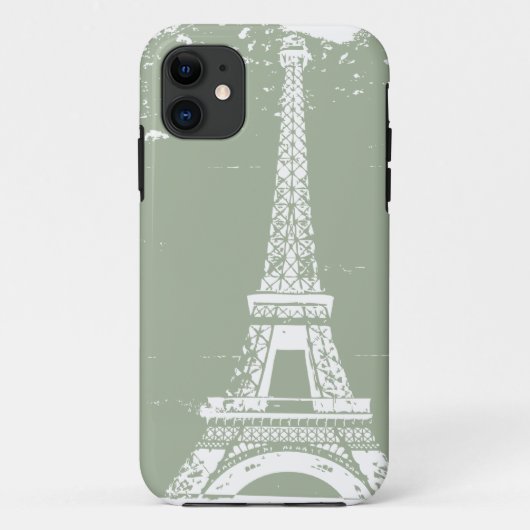 Sage Eiffel Tour Iphone 5 Coque (Dos)
