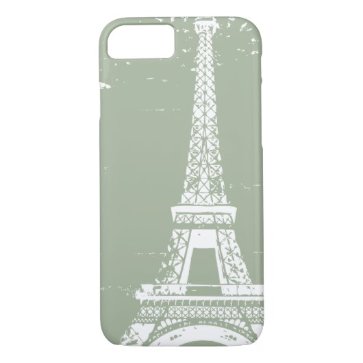 Sage Eiffel Tower iPhone 7 Coque (Dos)