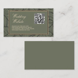 Sage Elegant QR Code Classic Informatiekaartje