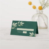 Sage & Emerald Leaves Wedding Write Boxes (Voorkant)