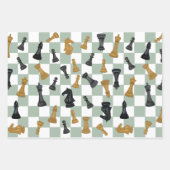 Sage en Camel Schaak Master Schaakmat Schaakbord Inpakpapier Vel (Voorkant)