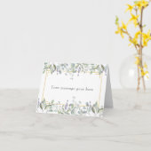 Sage en Lila Pasture Uw Bericht Kaart (Gele Bloem)