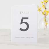 Sage Esperluette | Numéro de table (Plié) (Fleur jaune)