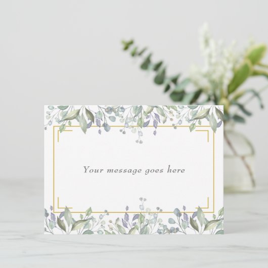 Sage et Lilac Passez votre carte de message (Debout devant)