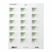 Sage Eucalyptus ÉTIQUETTES DE ADRESSE (Feuille entière)