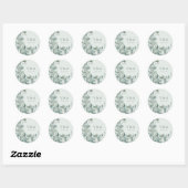 Sage Eucalyptus Mariage Sticker (Feuille)
