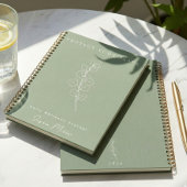 Sage Eucalyptus Minimalist Daily Wellness Journal