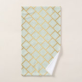 SAGE EUCALYPTUS PATROON BATHROOM TOWEL SET BAD HANDDOEK (Handdoek)