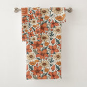 Sage Fall Florals Olive Terracotta Serviettes pers (En situation)
