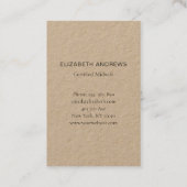 Sage-femme, Storch, carte de visite tout simplemen (Dos)