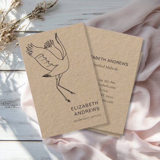 Sage-femme, Storch, carte de visite tout simplemen