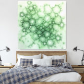 Sage Fenestrated Lichen Abstract - Biologisch Mode Canvas Afdruk (Insitu (Slaapkamer))