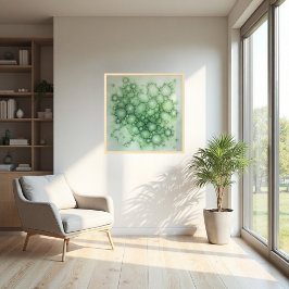 Sage Fenestrated Lichen Poster