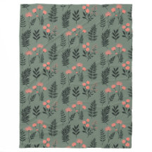 Sage Fern Fleece Deken, groot 60" x 80"