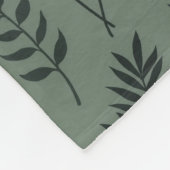 Sage Fern Fleece Deken, groot 60" x 80" (Hoek)