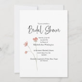 Sage Floral Aquarelle nuptiale Invitation à la dou (Devant)