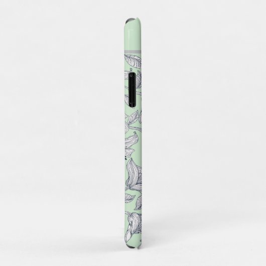 Sage Floral Monogram iPhone / iPad case (Achterkant/rechts)