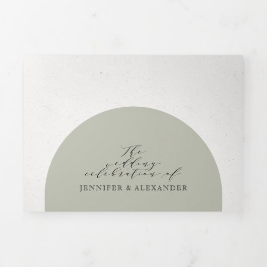 Sage floral rustique tout en un triple Mariage (Page de couverture)