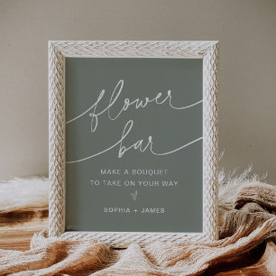 SAGE Flower Bar, maak je Bouquet-teken Poster
