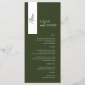 SAGE fluistert Soiree Menu (Voorkant)
