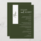 SAGE fluistert Soiree Menu (Voorkant / Achterkant)