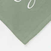 Sage  fotodeken collage fleece deken (Hoek)