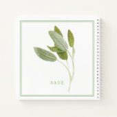 SAGE FRAIS 8,5x8,5 Carnet spiral (Dos)