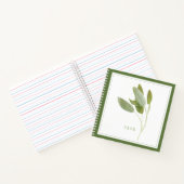 SAGE FRAIS 8,5x8,5 Carnet spiral - Vert (Intérieur)