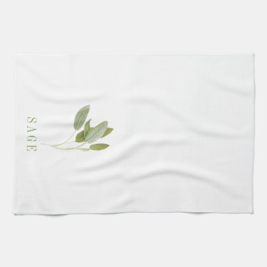 SAGE FRAIS serviette de cuisine (Horizontal)