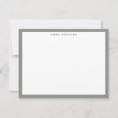 Sage Frame Note Card Kaart (Voorkant)