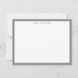 Sage Frame Note Card Kaart