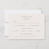 Sage Garden Wedding RSVP Réponse Carte de boîtier (Dos)