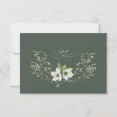 Sage Garden Wedding RSVP Réponse Carte de boîtier (Devant)