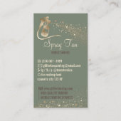 Sage Glitz Aftercare Instructions Spray Tanning Visitekaartje (Voorkant)