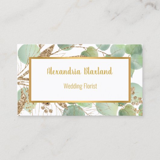 SAGE GOLD BOTANICAL CARTE DE VISITE (Devant)