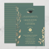 Sage Gold Ceremony Invitations Classy (Devant / Derrière)