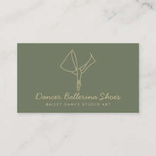 Sage Gold Dance School Ballet Visitekaartje