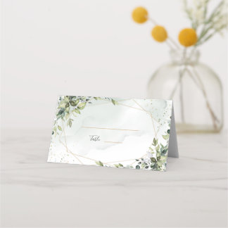 Sage goud eucalyptus geometrische huwelijks plaats
