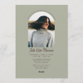 Sage Grad Announcement and Invitation with Photo (Dos)