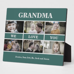 Sage Grandma We houden van You Photo Collage Fotoplaat