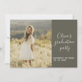Sage Gray Terracotta Graduation Save the Date QR (Dos)