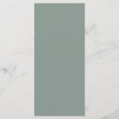 Sage Green 1 Menu Plat Simple Minimaliste (Dos)