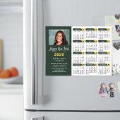 Sage Green 2026 Kalender Zakelijk Eenvoudig Magnet