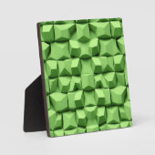 Sage Green 3D Geometric Cube Pattern Fotoplaat (Voorkant)