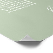 Sage Green 6 Table Simple Mariage Tableau de siège (Coin)