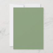 Sage Green Abstract Flat Dank u kaart (Achterkant)