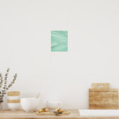 Sage Green Abstract Lines Penseelstreek Art Poster (Keuken)